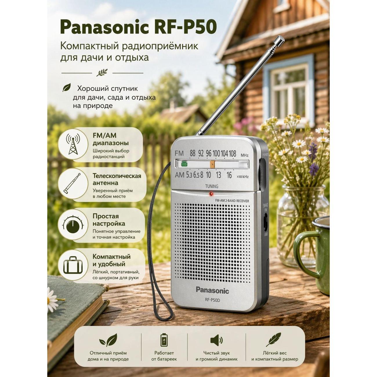 Радиоприемник Panasonic RF-P50