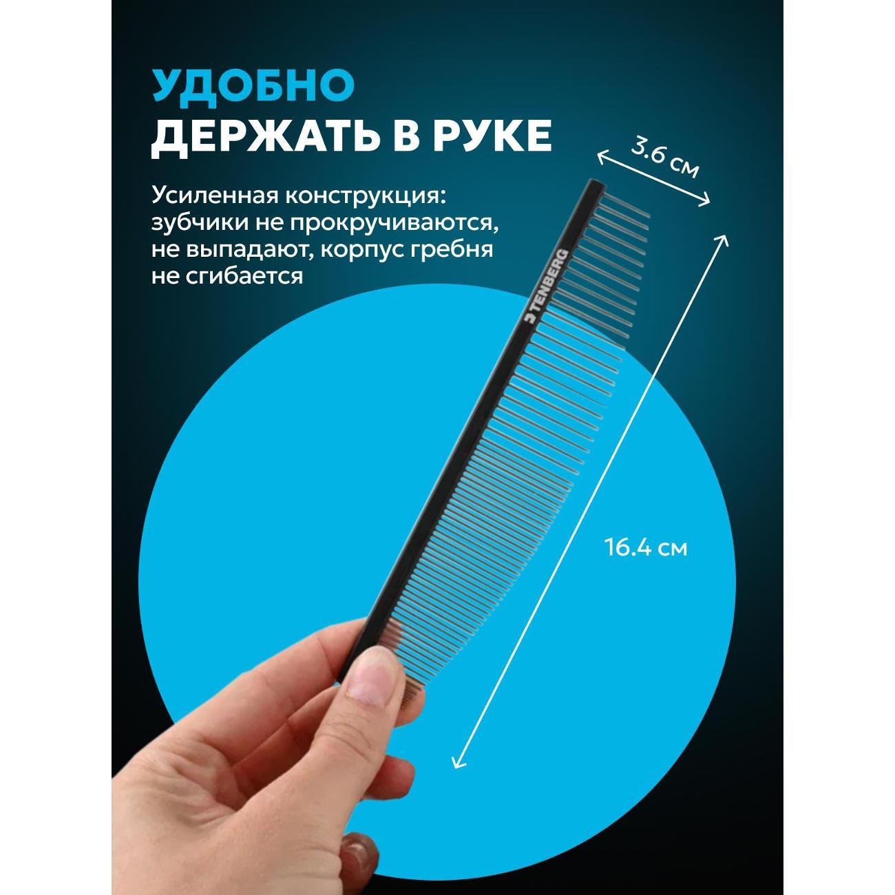 Расческа для животных TENBERG PC-ECHO-BL