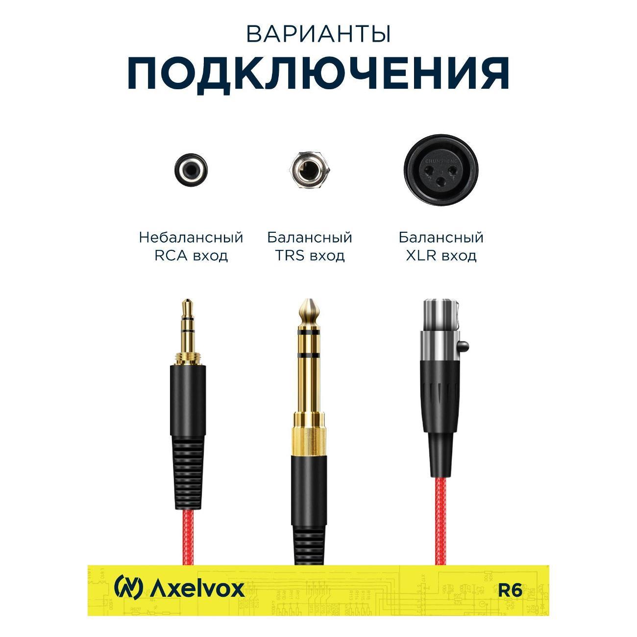 Студийный монитор Axelvox R6, Активная акустическая система   50Гц-20кГц, SPL 108 дБ, 110W RMS, входы: XLR, RCA, TRS