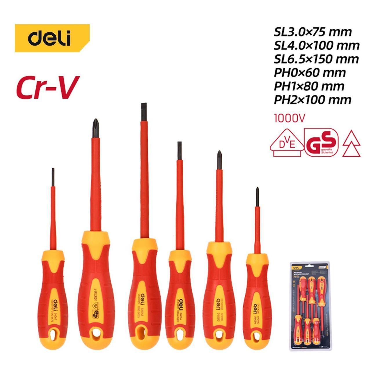 Набор отверток Deli Tools DL510006T фото