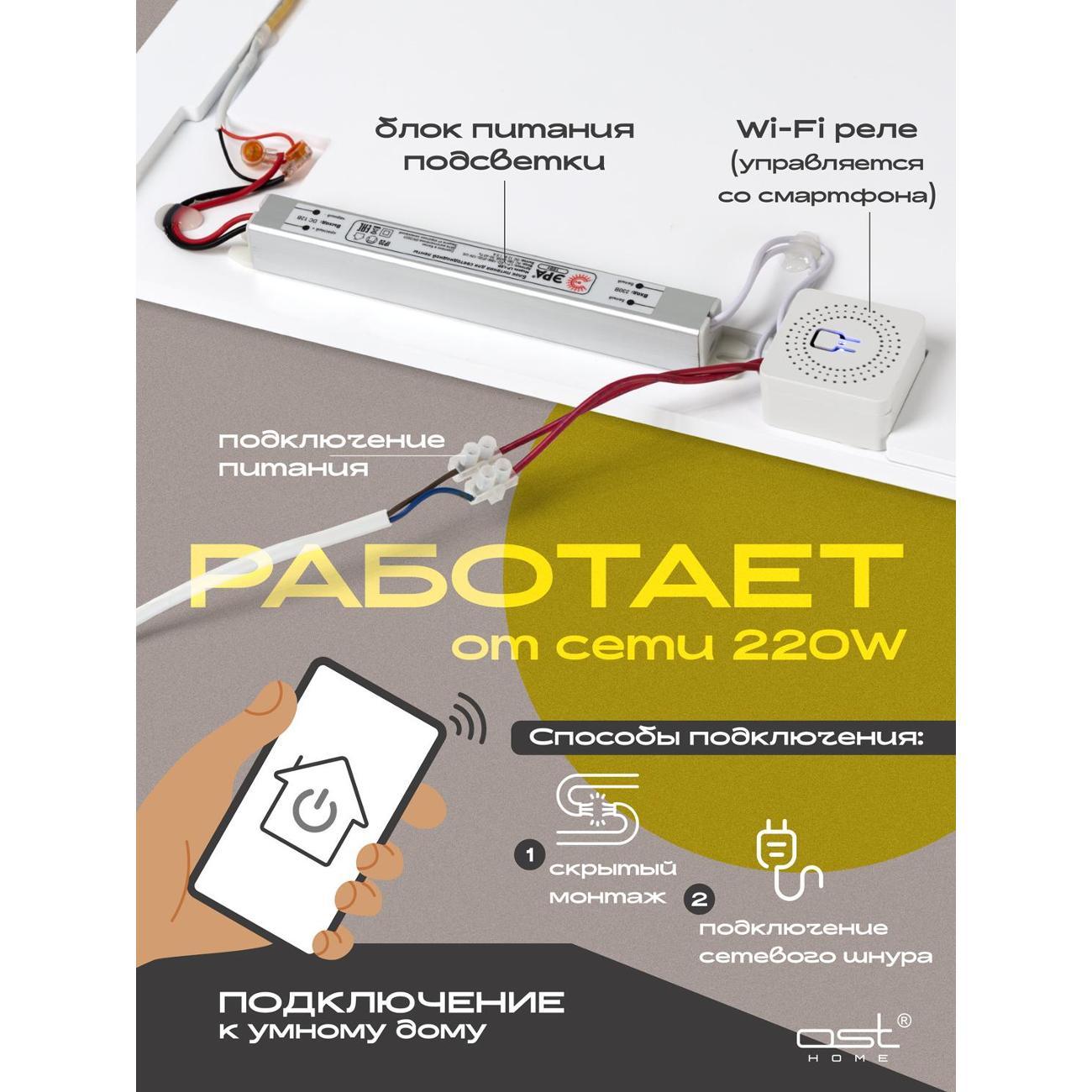 Панно Рус.Хоум "Soar" W подсветка от сети 220W, умный дом