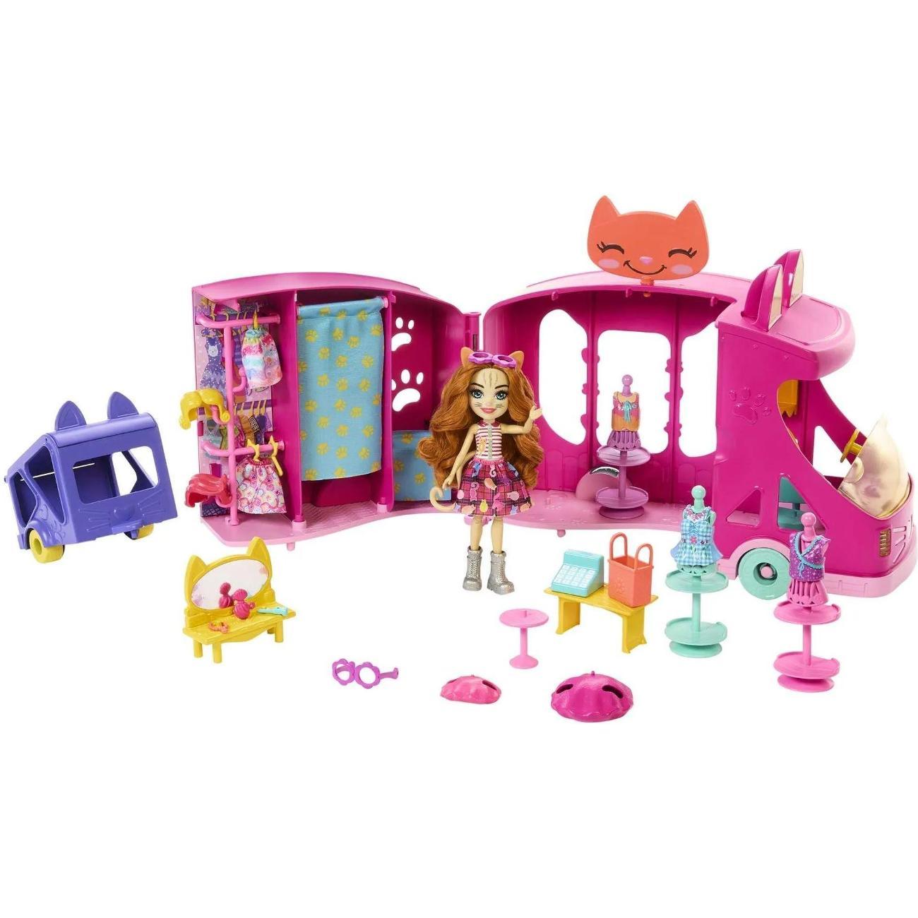 Кукла Mattel Игрушка Enchantimals Мобильная студия моды HPB34