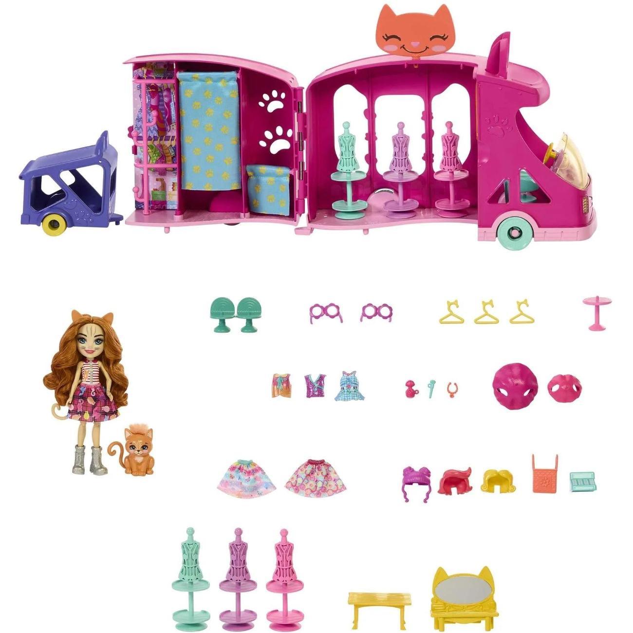 Кукла Mattel Игрушка Enchantimals Мобильная студия моды HPB34