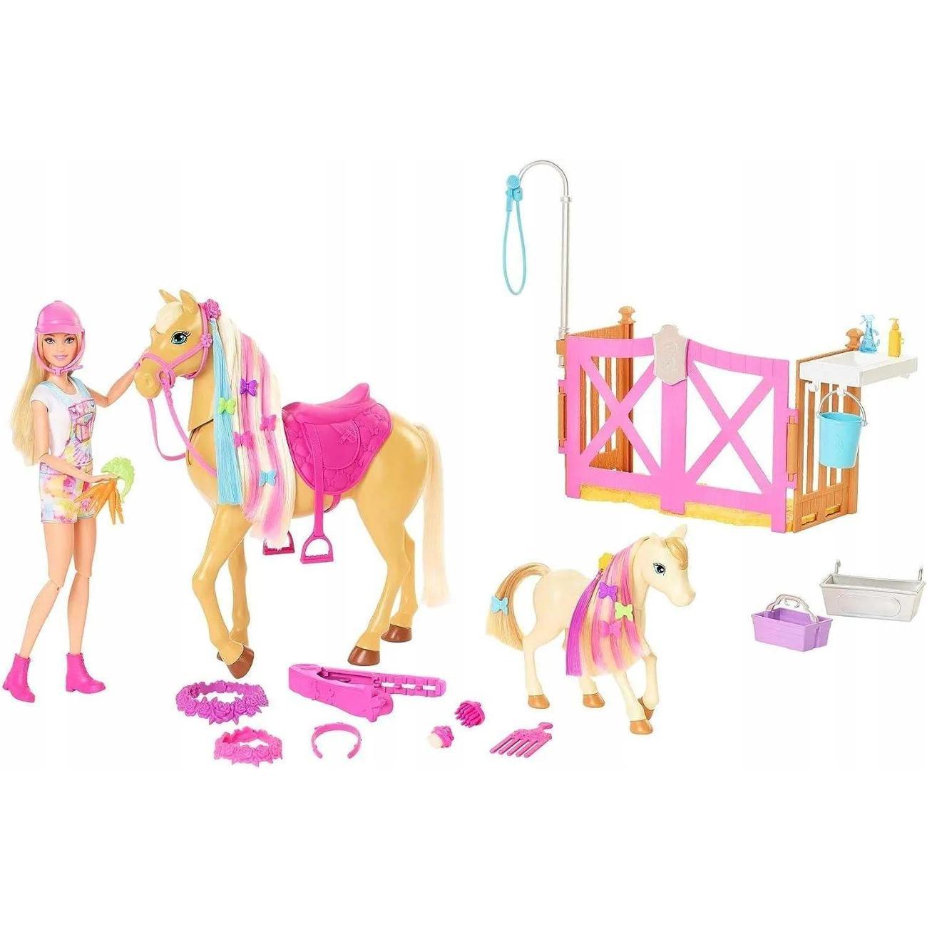 Кукла Barbie Игровой набор Барби и лошадка от HGB58