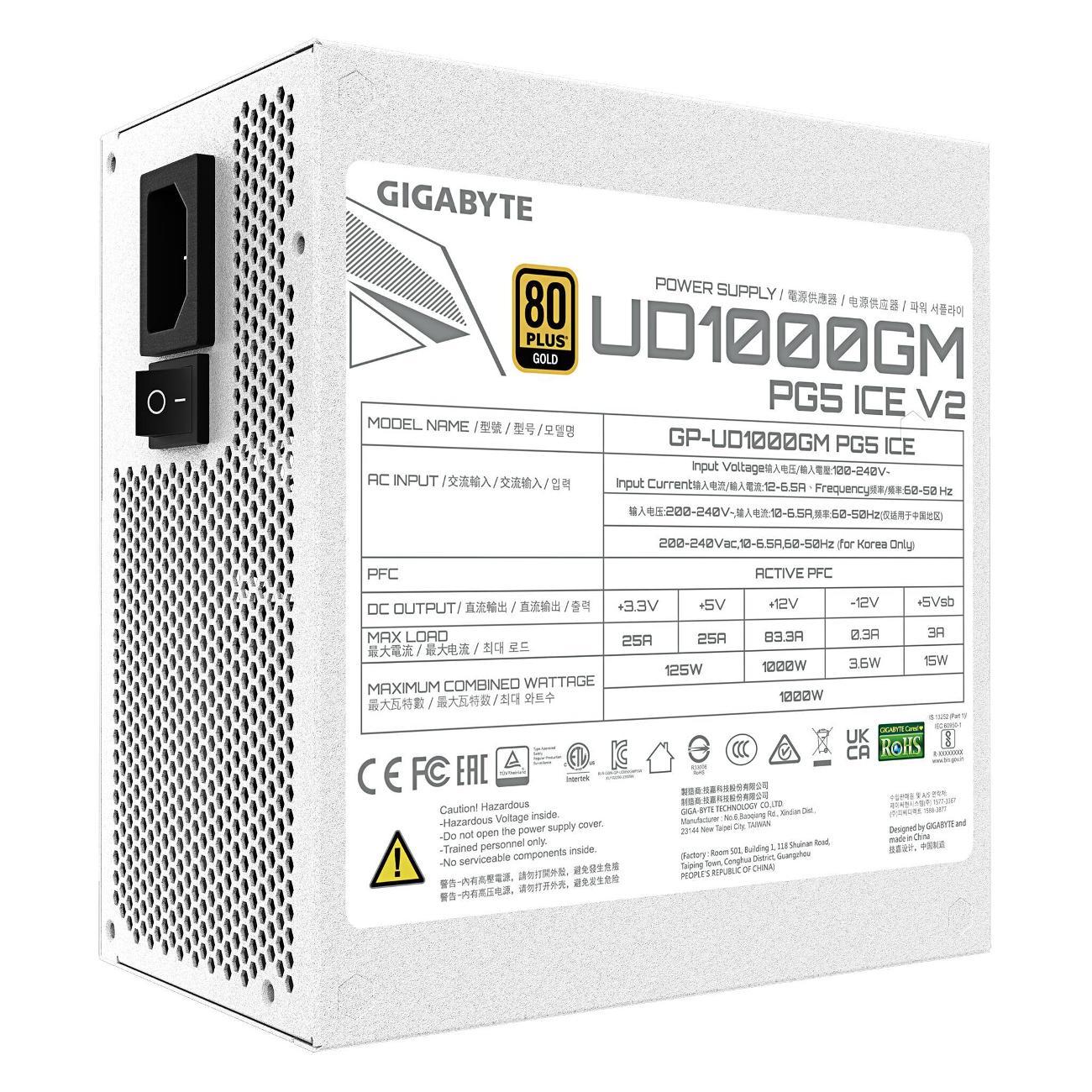 Блок питания Gigabyte UD1000GM PG5 V2 ICE
