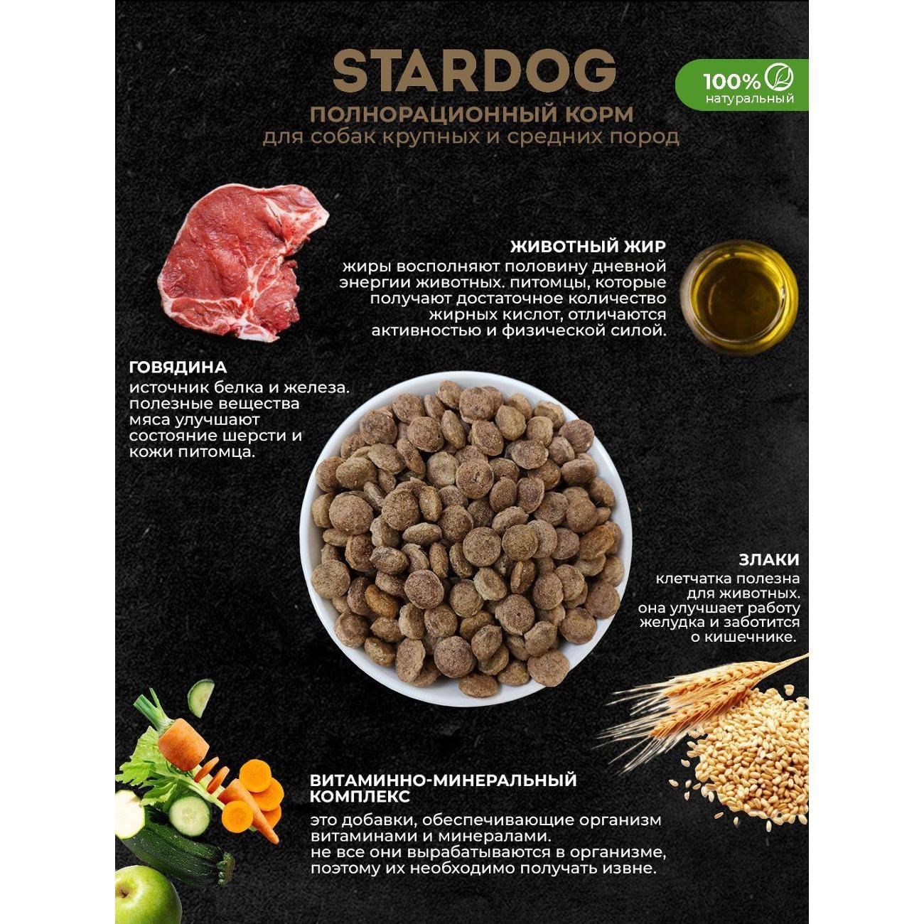 Корм сухой STARDOG Говядина