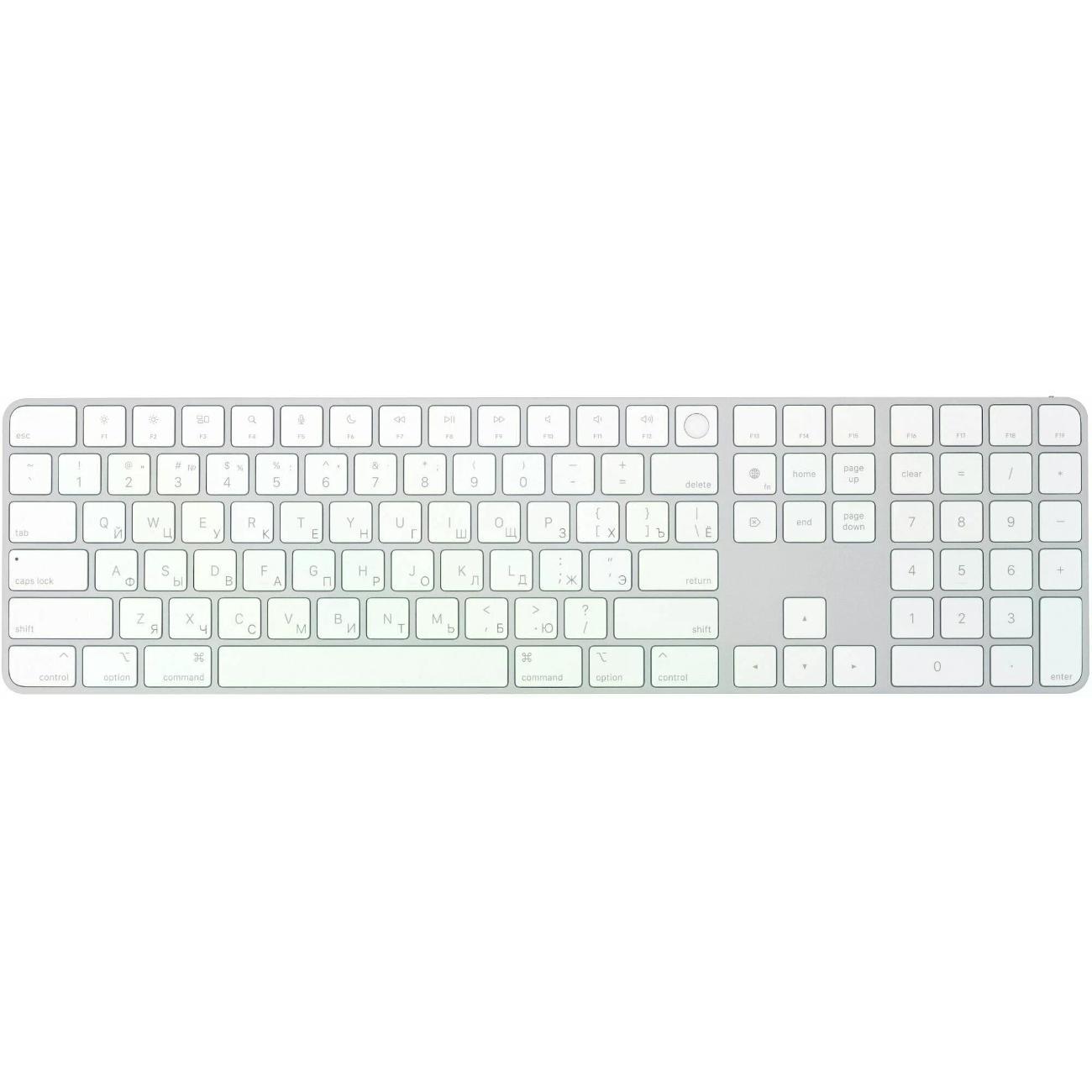 Клавиатура беспроводная Apple Magic Keyboard Numeric Touch ID Silver MXK73 фото