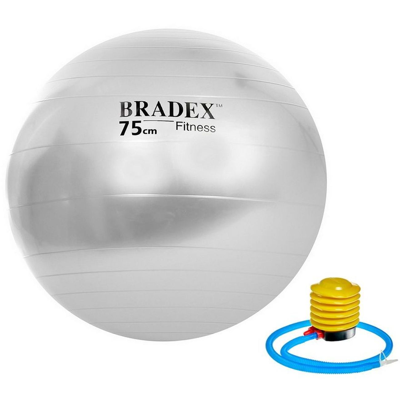 Мяч для фитнеса Bradex SF 0187 Фитбол-75, с насосом фото