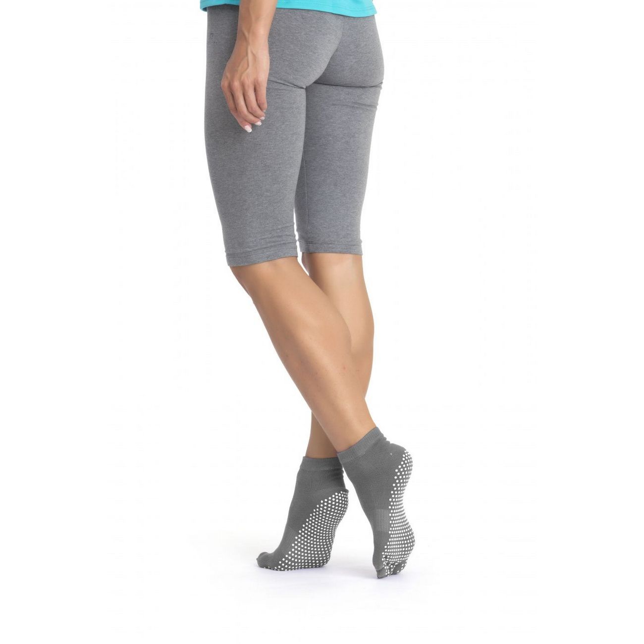 Носки противоскользящие для занятий йогой Bradex SF 0351 закрытые, серый