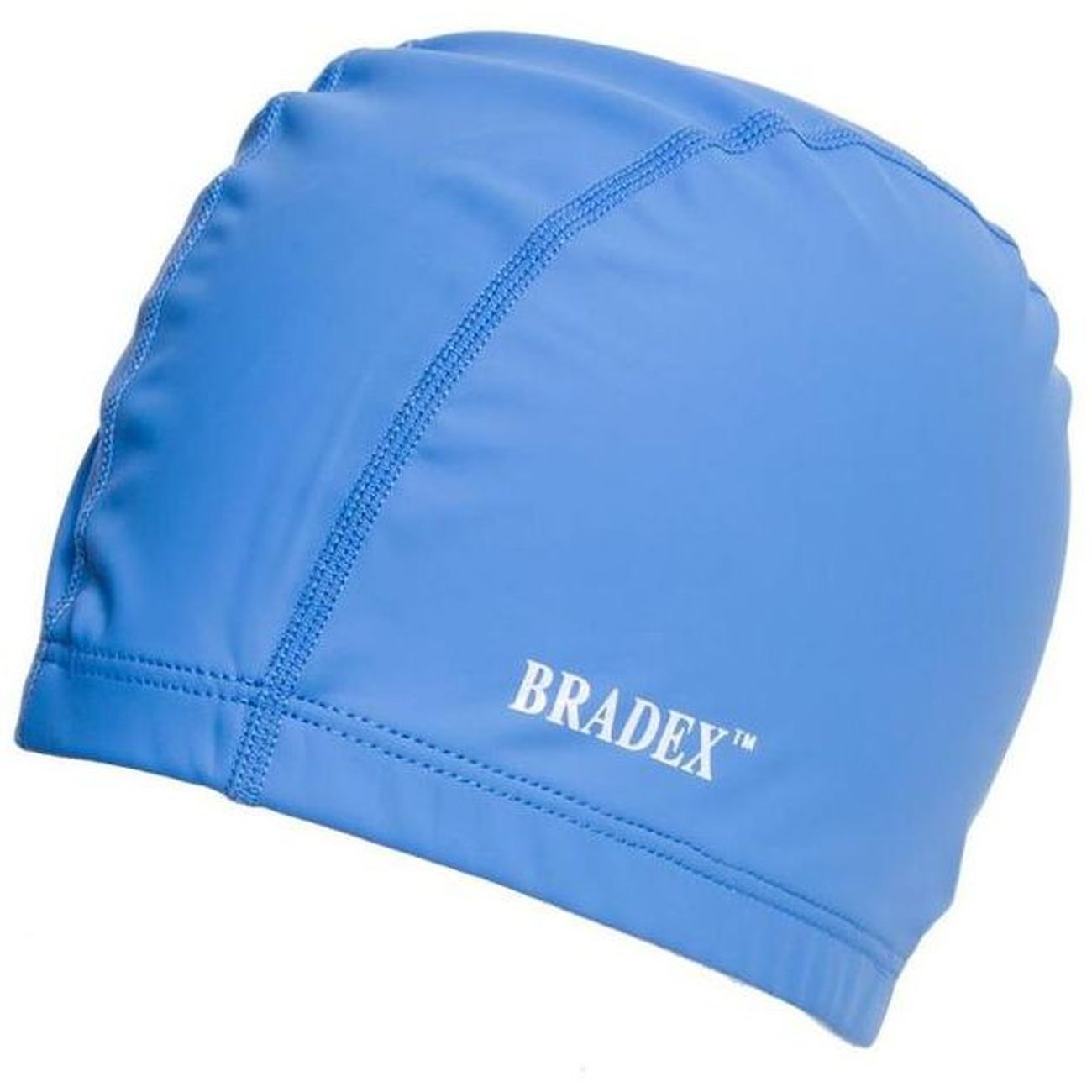 Шапочка для плавания Bradex SF 0367 текстиль + ПУ, синяя фото