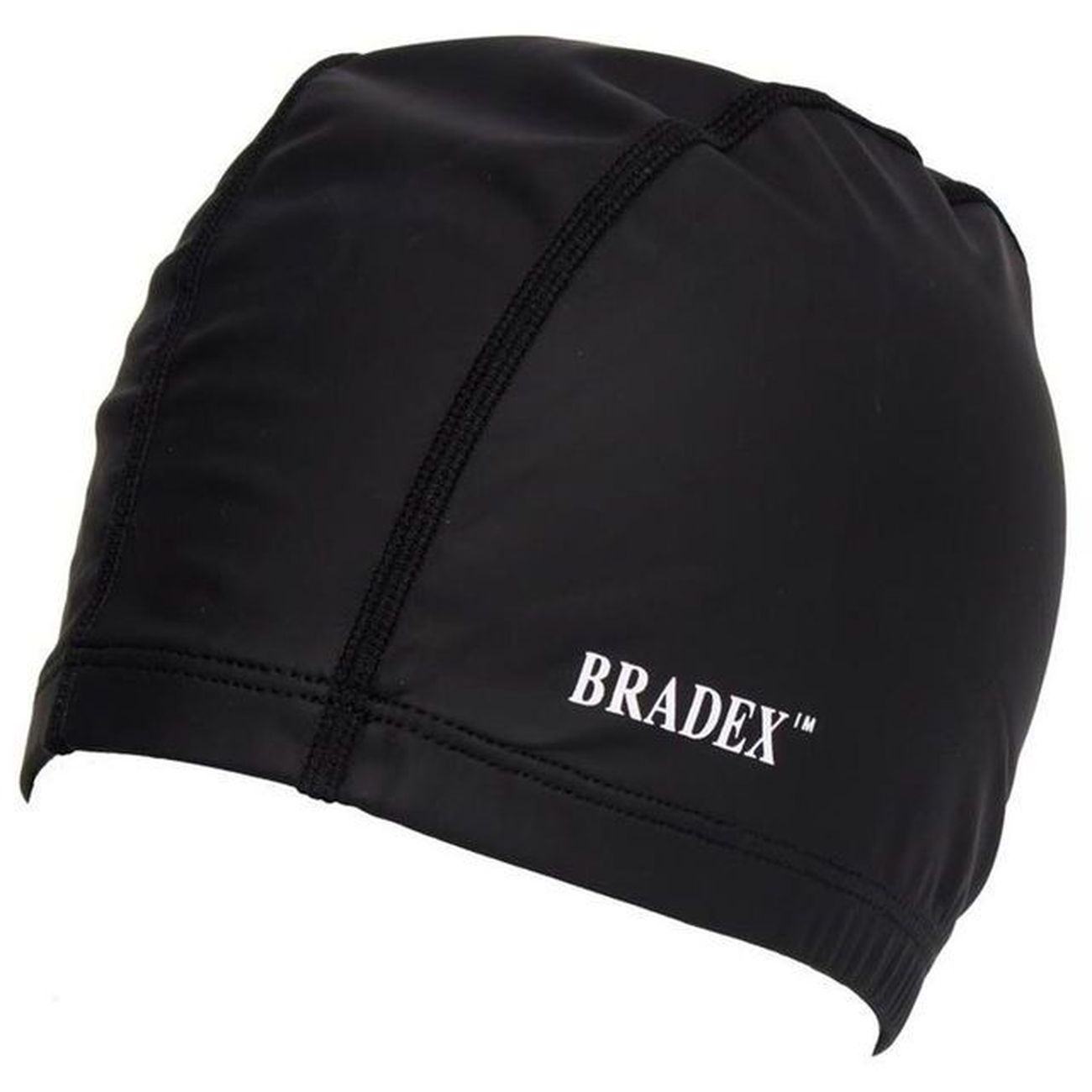 Шапочка для плавания Bradex SF 0366 текстиль + ПУ, черная