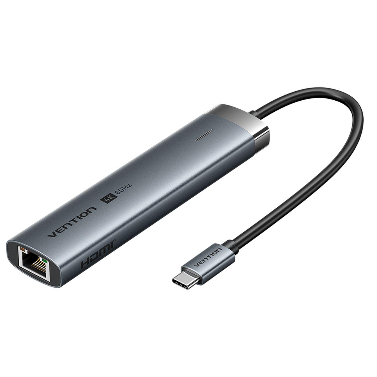 Мультифункциональный хаб Vention USB-C 6 в 1 фото