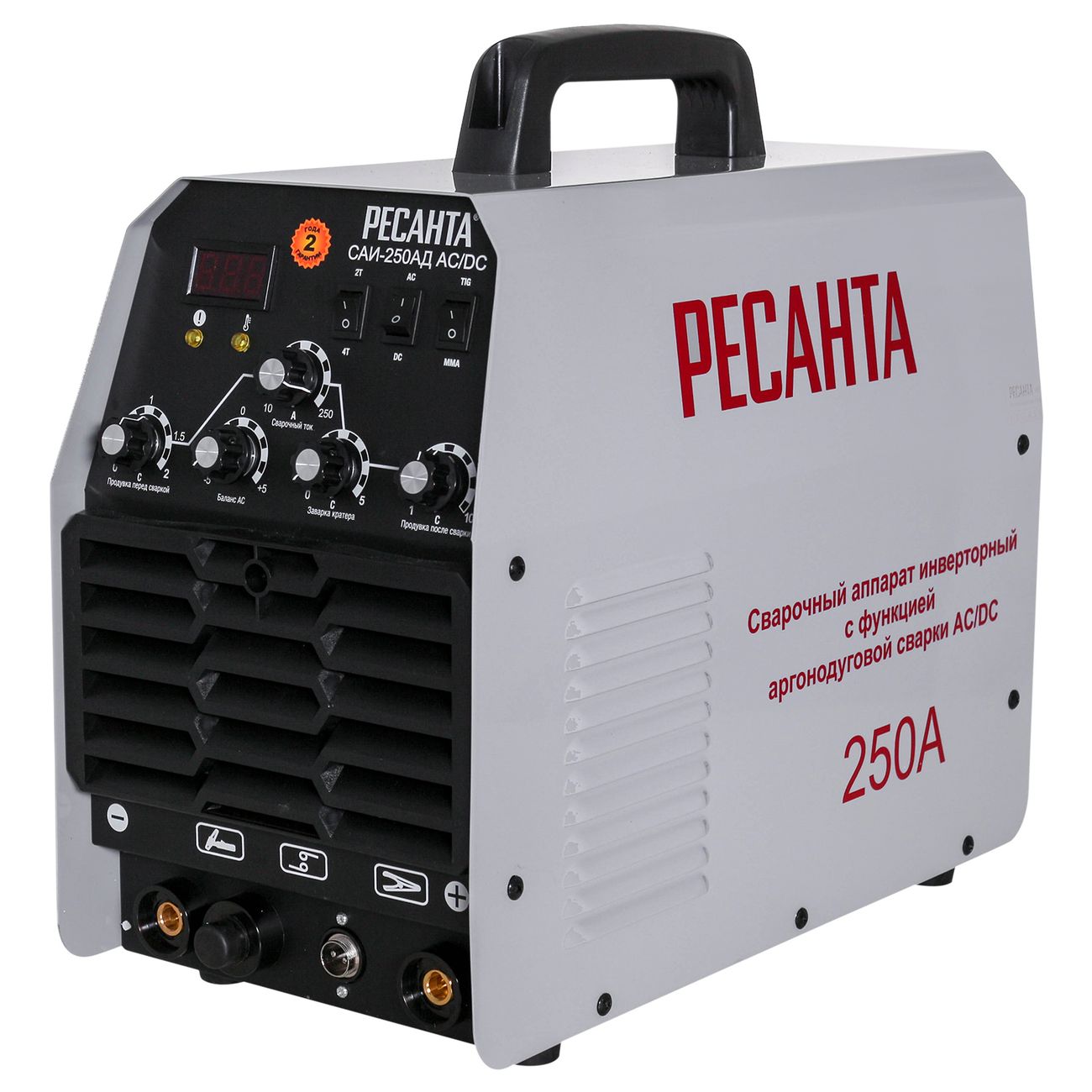 Сварочный аппарат, инвертор Ресанта САИ-250АД AC/DC (65/59) фото
