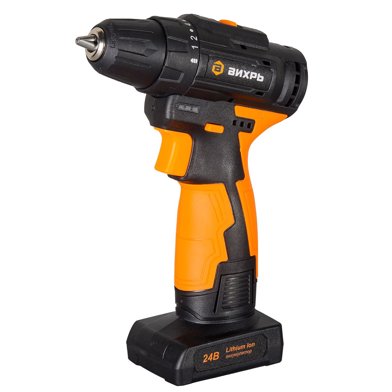 Дрель-шуруповерт Вихрь ДА-24Л-2К/Б (72/14/24) фото