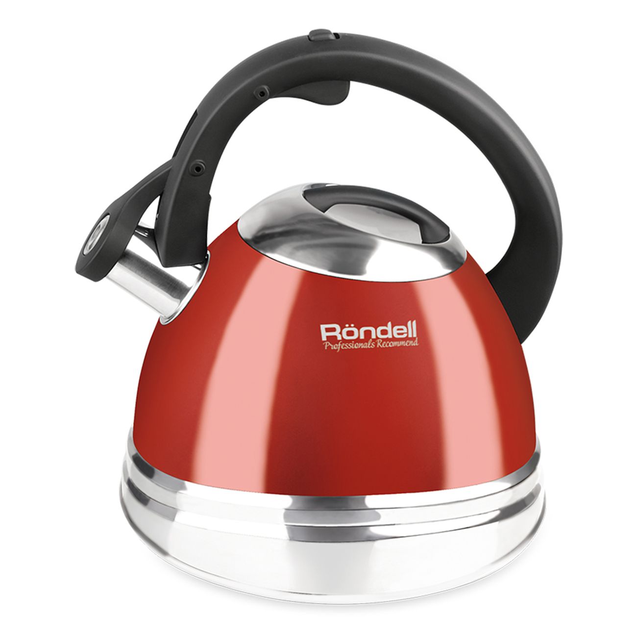 Чайник Rondell Fiero RDS-498 красный/серебристый