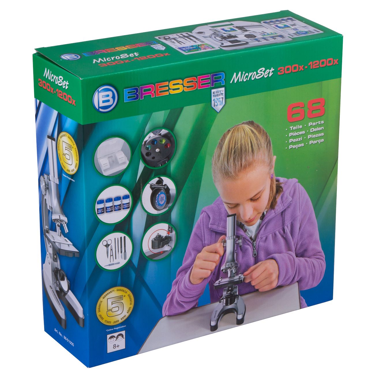 Микроскоп BRESSER Junior Biotar 300-1200x, в кейсе (70125)