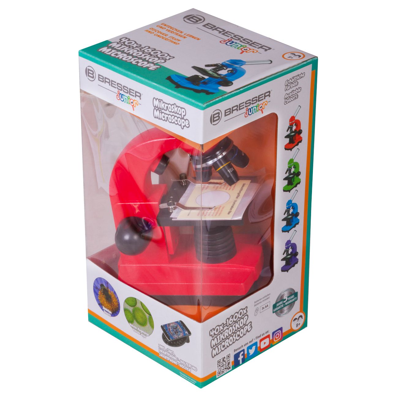 Микроскоп BRESSER Junior Biolux SEL 401600x Red (74320)