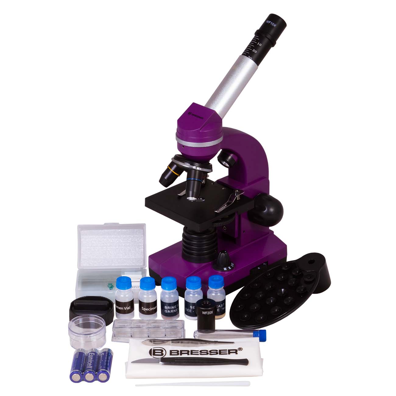 Микроскоп BRESSER Junior Biolux SEL 401600x Purple (74321)