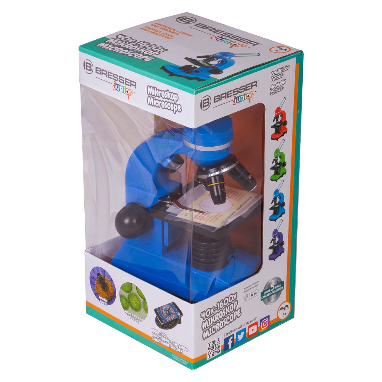 Микроскоп BRESSER Junior Biolux SEL 401600x Blue (74322)