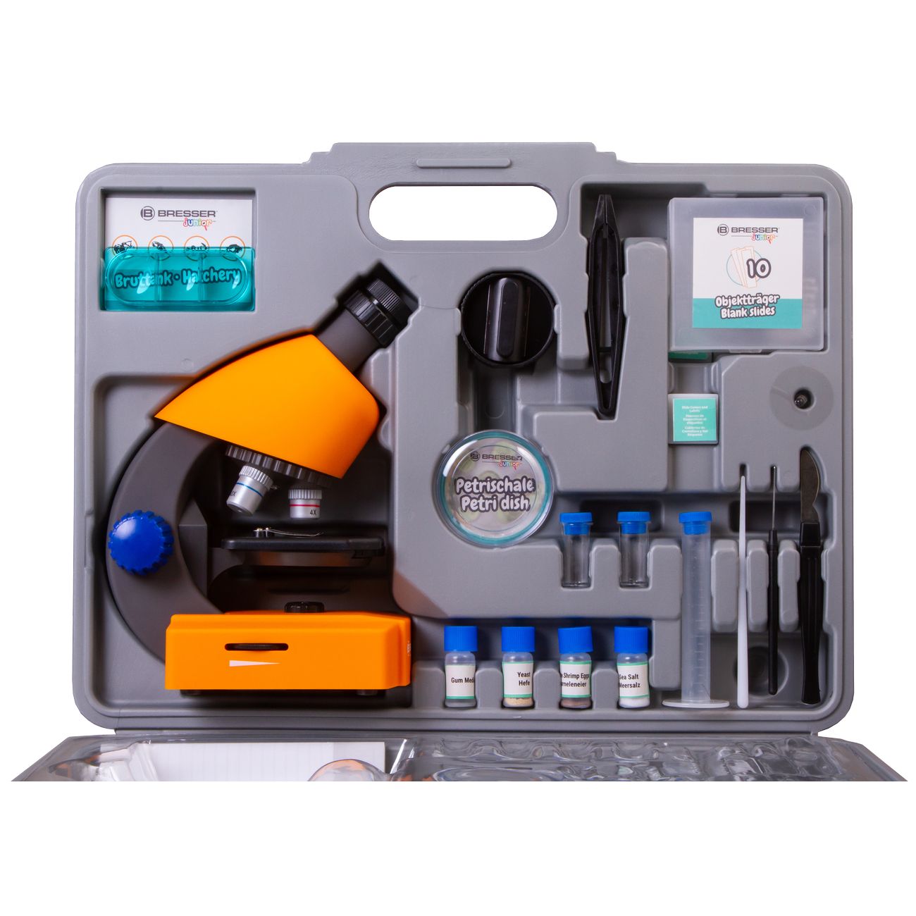 Микроскоп BRESSER Junior 40640x с набором для опытов, кейс (74326)