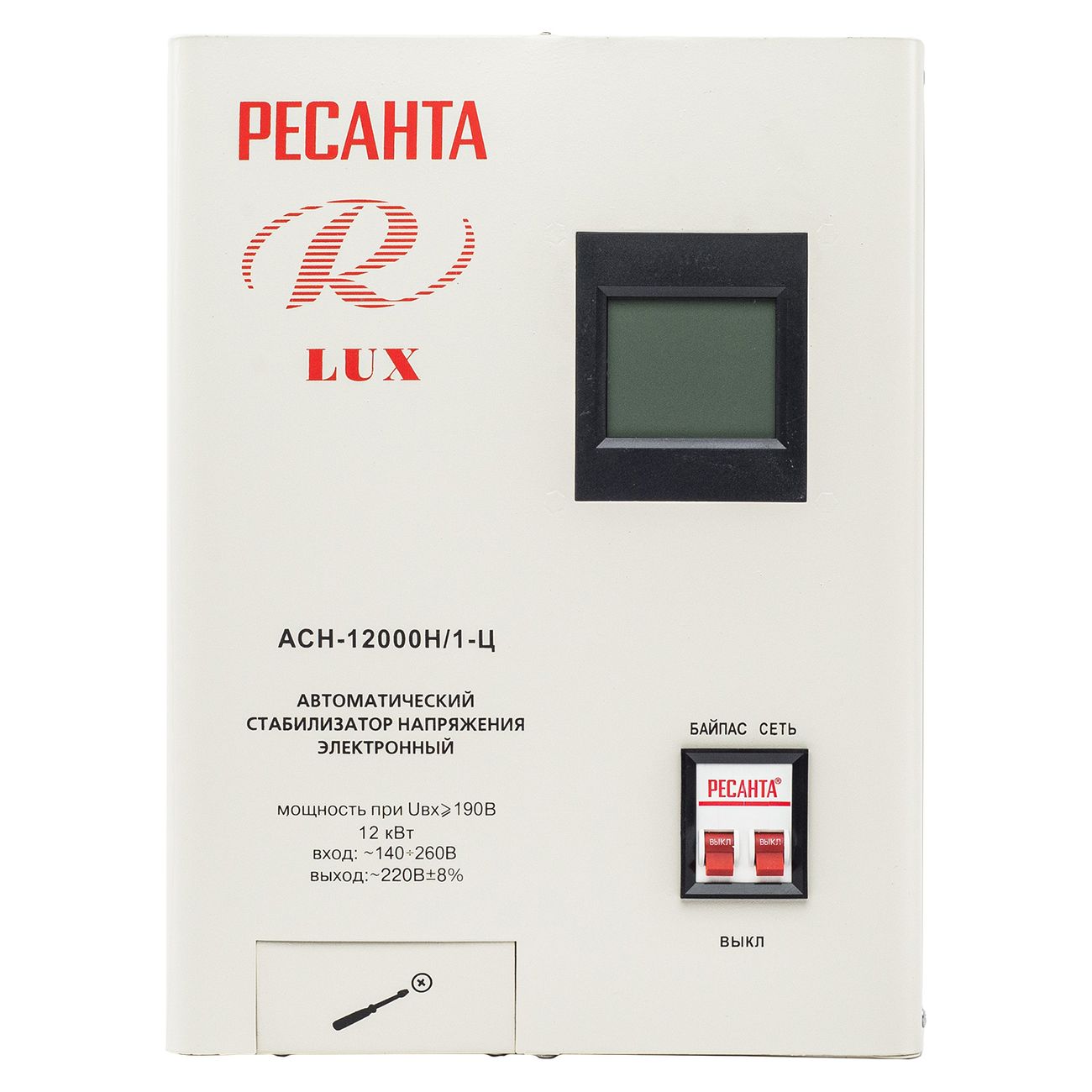 Стабилизатор напряжения Ресанта АСН-12000 Н/1-Ц (63/6/22)