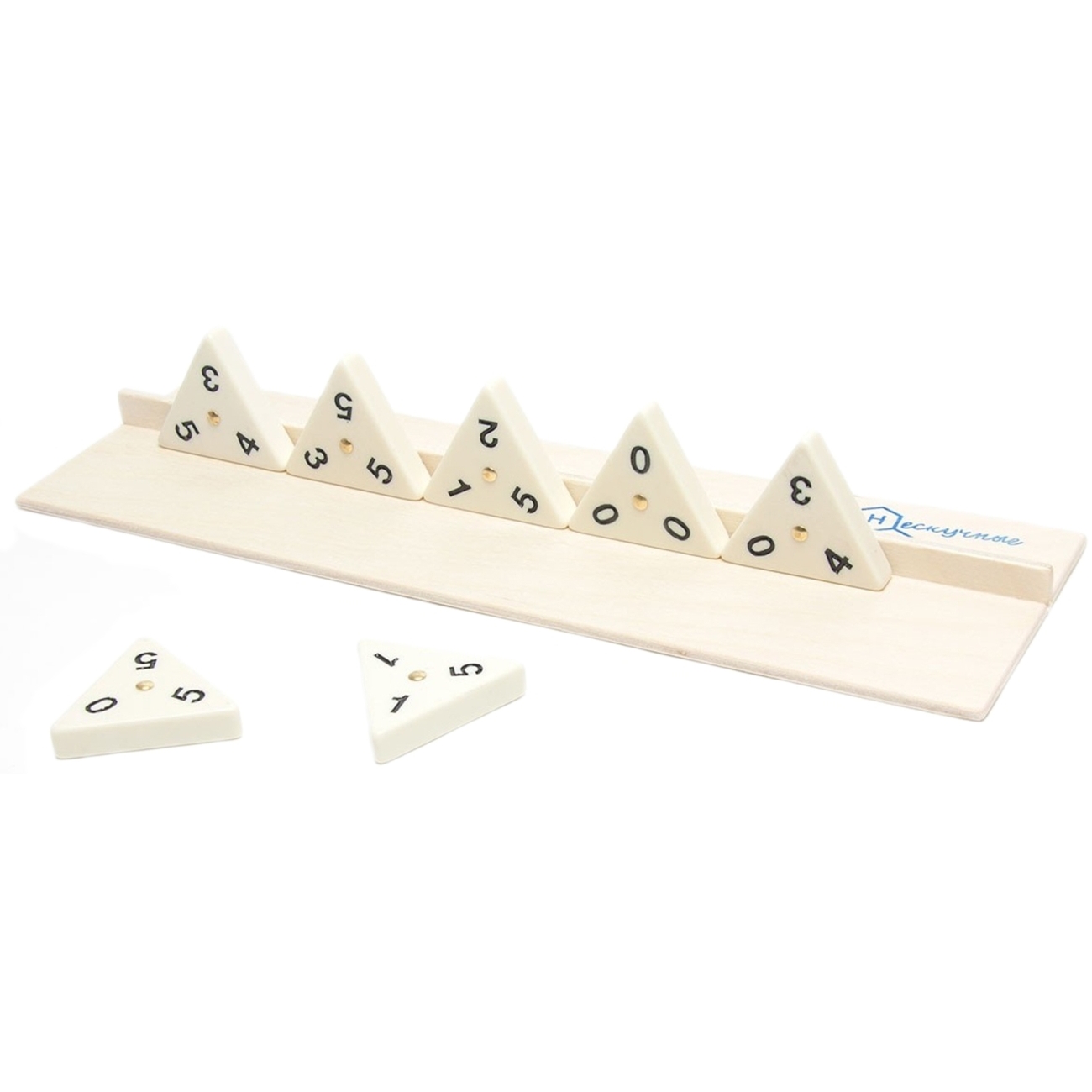 Игра настольная Нескучные игры Тримино (треугольное домино)