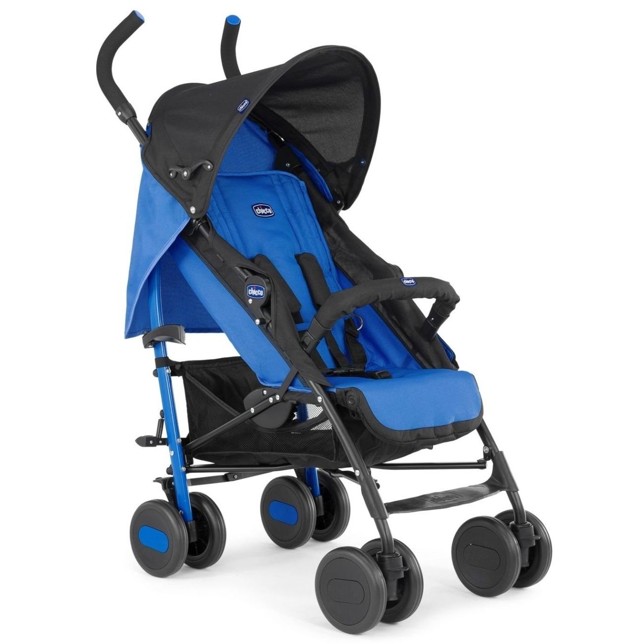 Коляска детская Chicco Echo stroller с бампером Power Blue фото