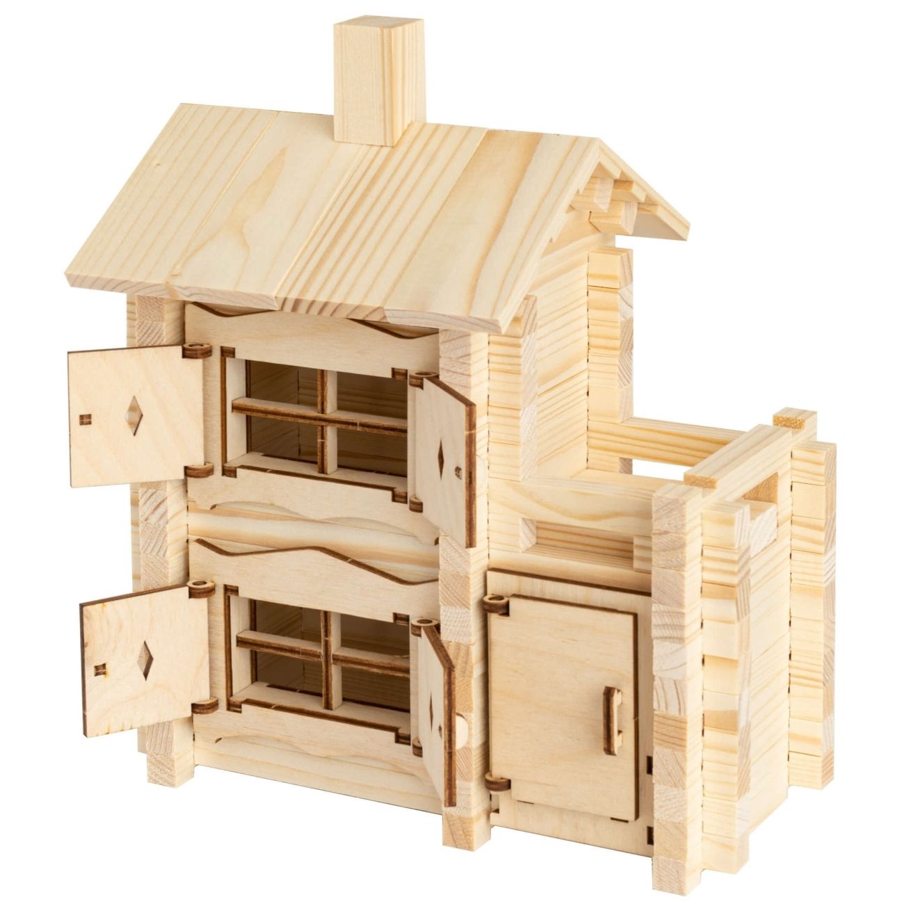 Конструктор детский ЛЕСОВИЧОК les 028 Новый Домик №2 набор из 120 деталей