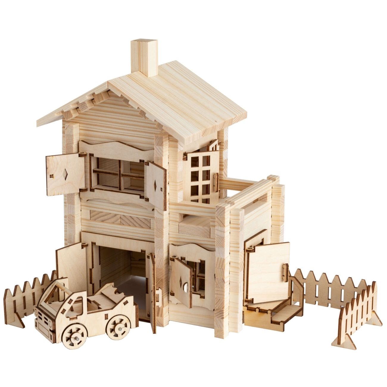 Конструктор детский ЛЕСОВИЧОК les 029 Новый Домик №3 набор из 185 деталей