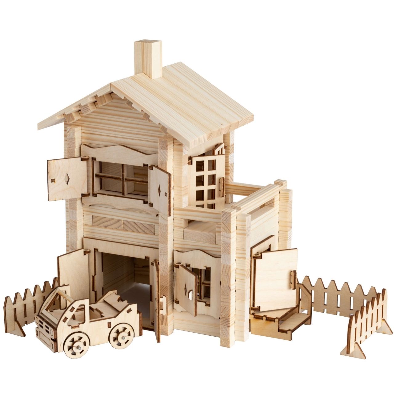 Конструктор детский ЛЕСОВИЧОК les 030 Новый Домик №4 набор из 245 деталей