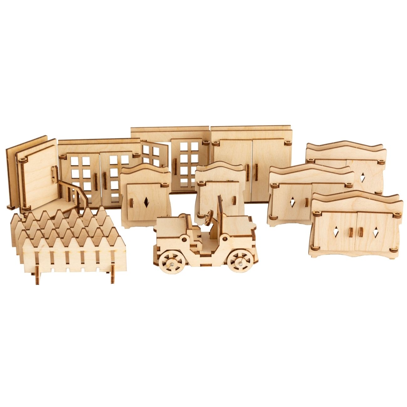 Конструктор детский ЛЕСОВИЧОК les 031 Новый Домик №5 набор из 300 деталей