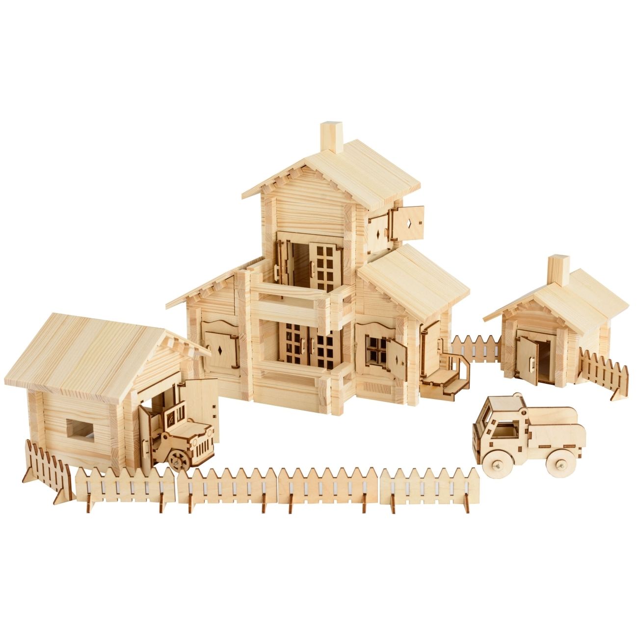 Конструктор детский ЛЕСОВИЧОК les 032 Новый Домик №6 набор из 380 деталей