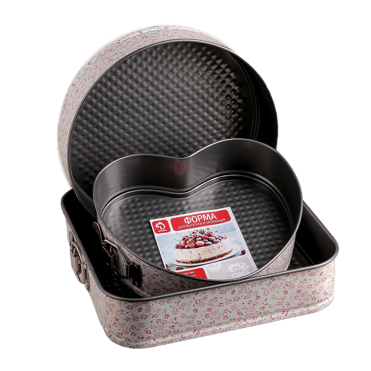 Набор Доляна 1926982 Пастораль 3шт. 26/23/27,5см разъем.а/п