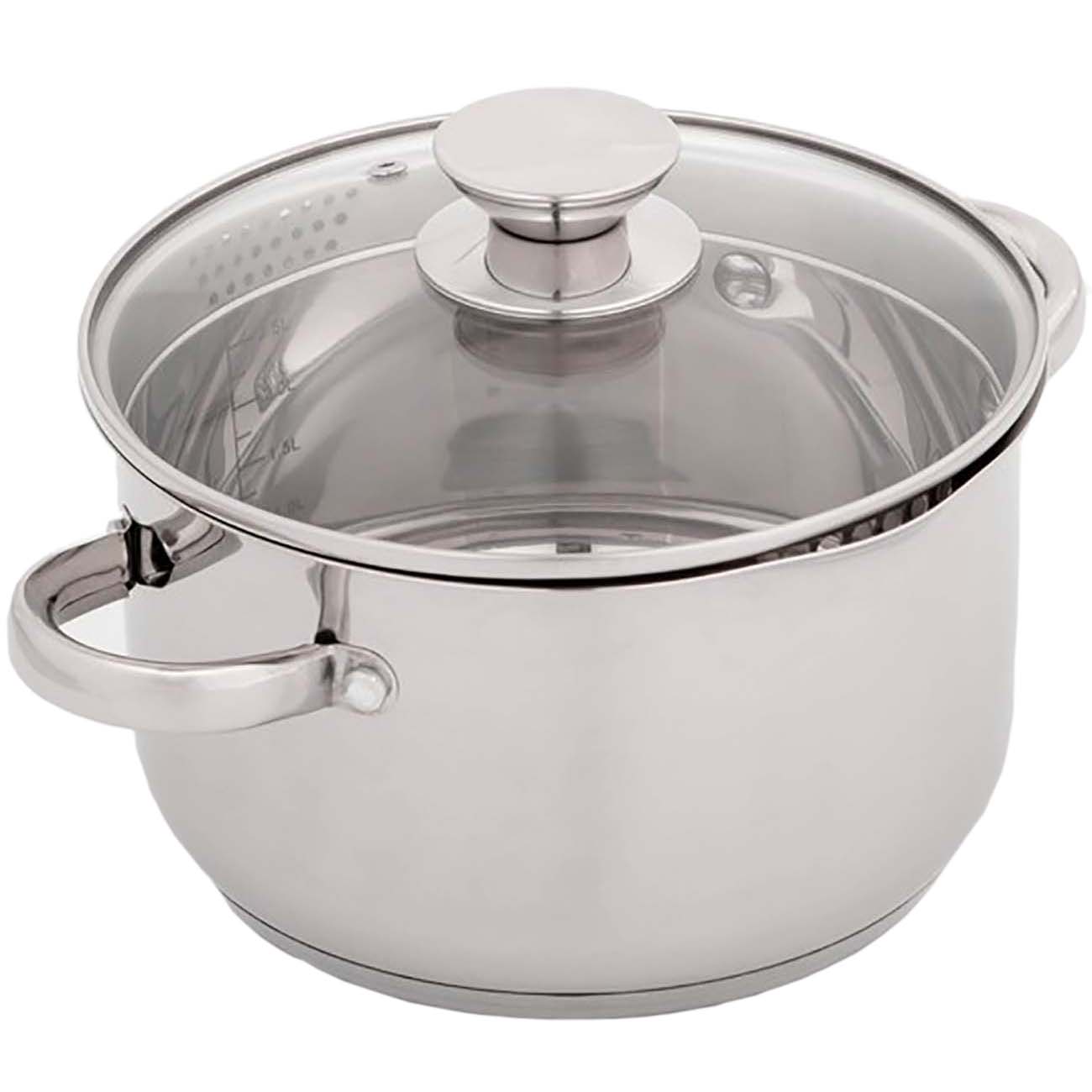 Кастрюля Magistro 4501330 Tefida 3л + крышка-дуршлаг