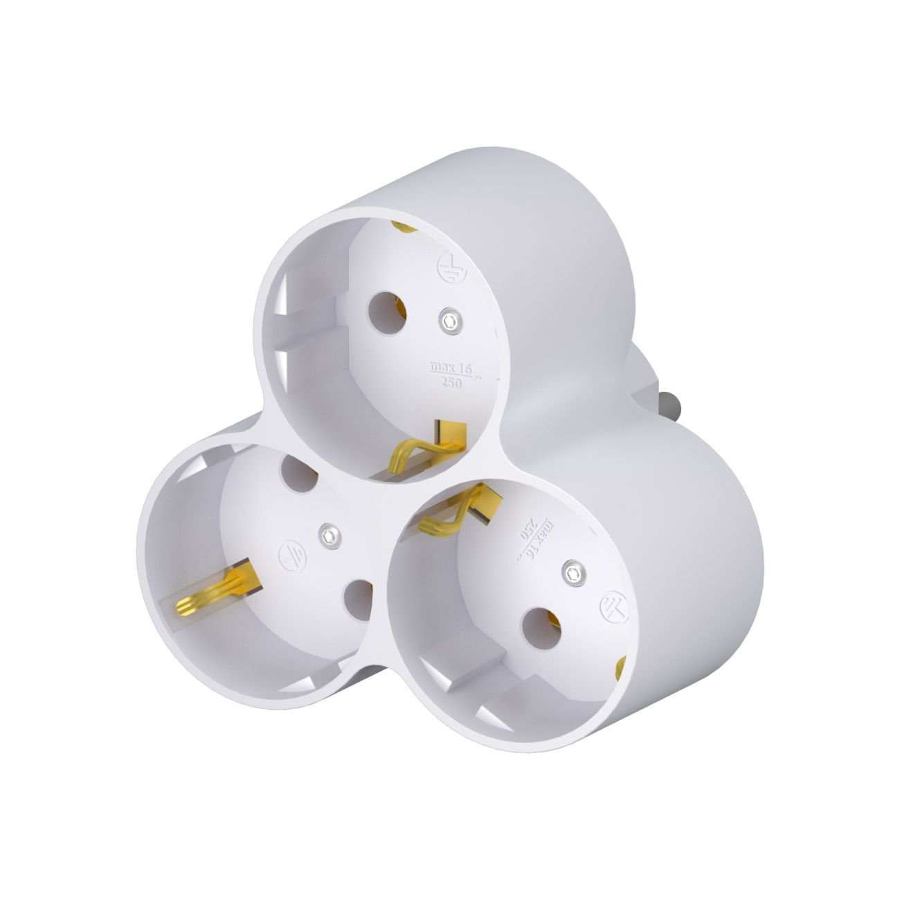 Тройник Фотон 12323 АМ 16-3Е (3 розетки) фото