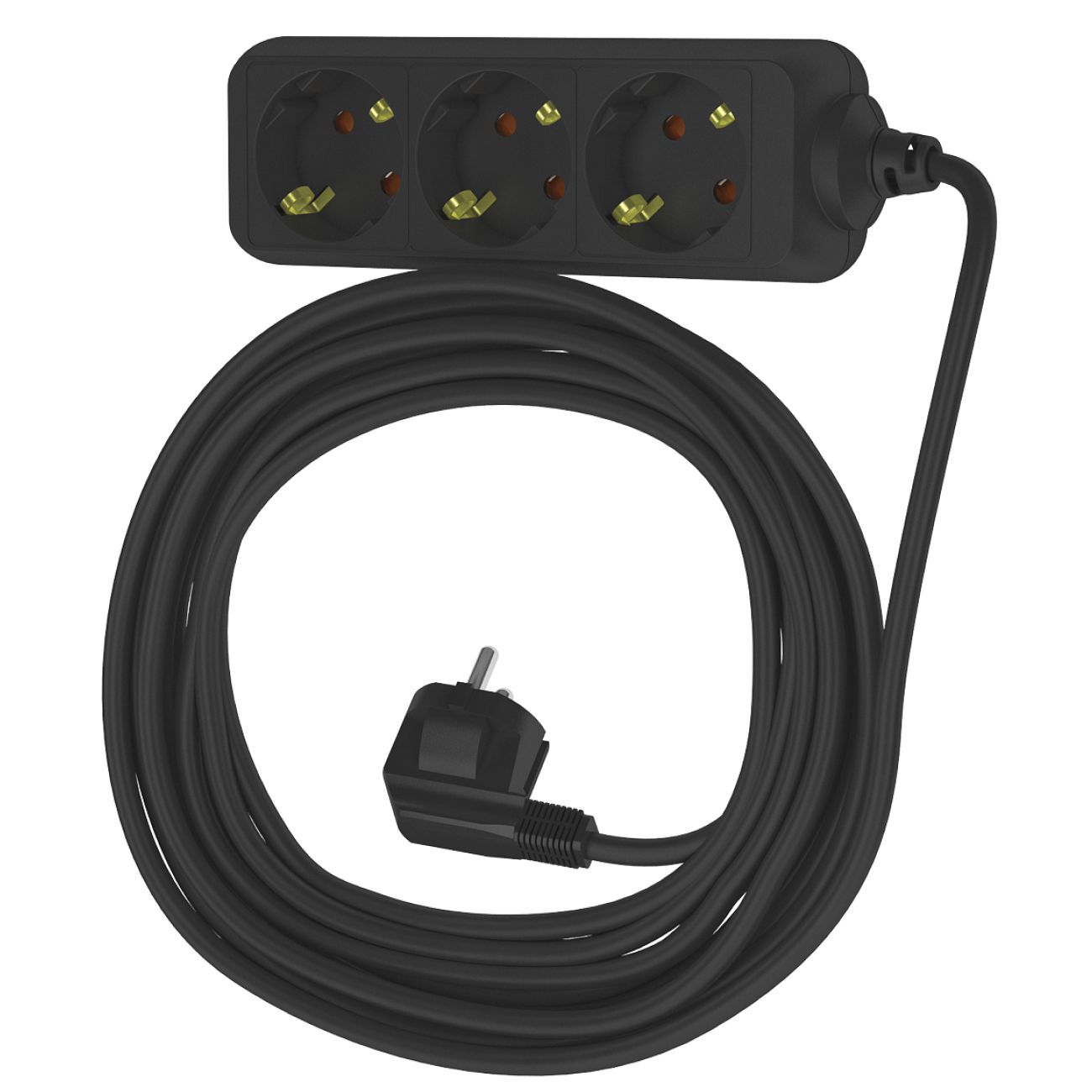 Удлинитель Фотон 22725 16-103Е (10м, 3 розетки, заземление,черный) фото