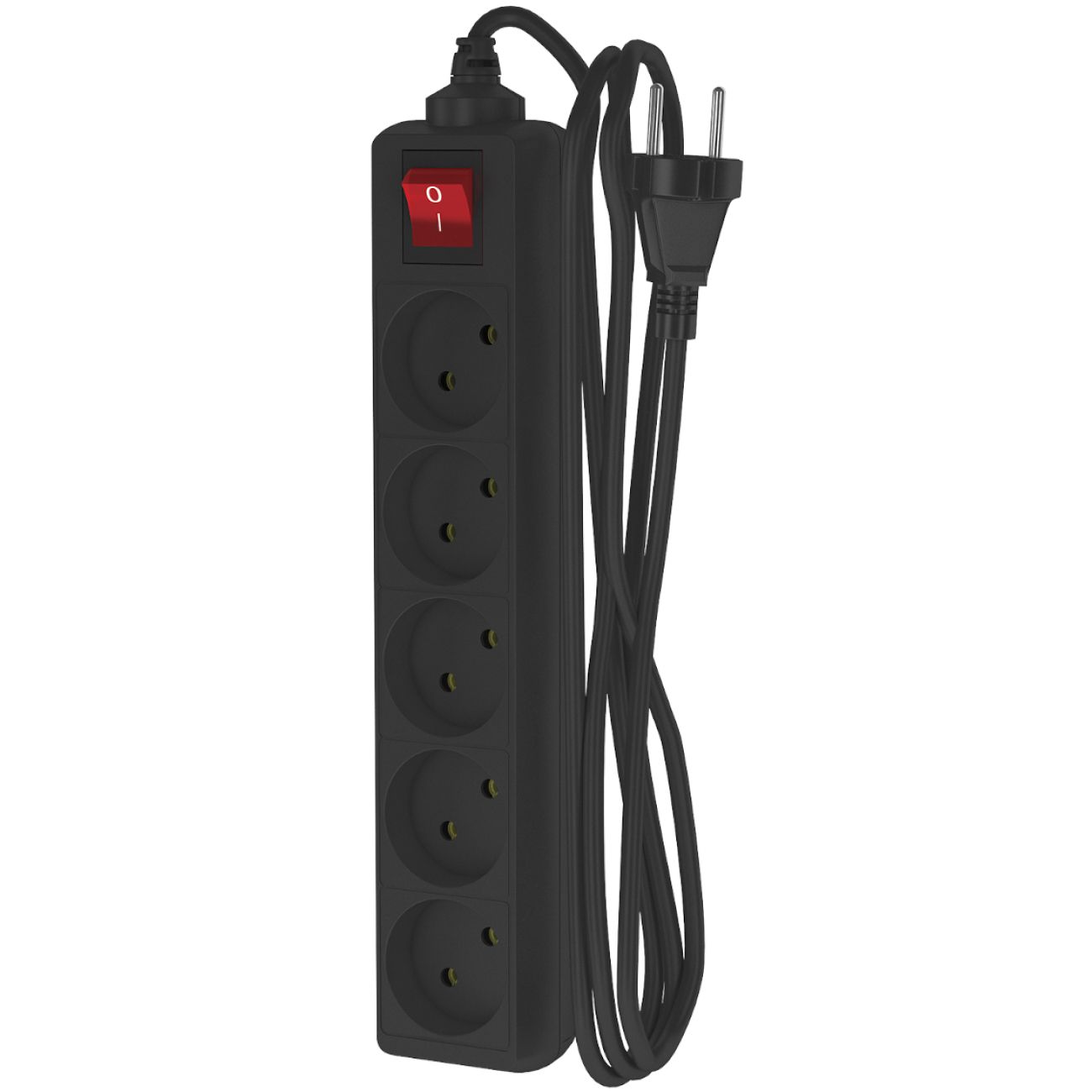 Удлинитель Фотон 22726 10-25S (2м, 5 розеток, черный) фото