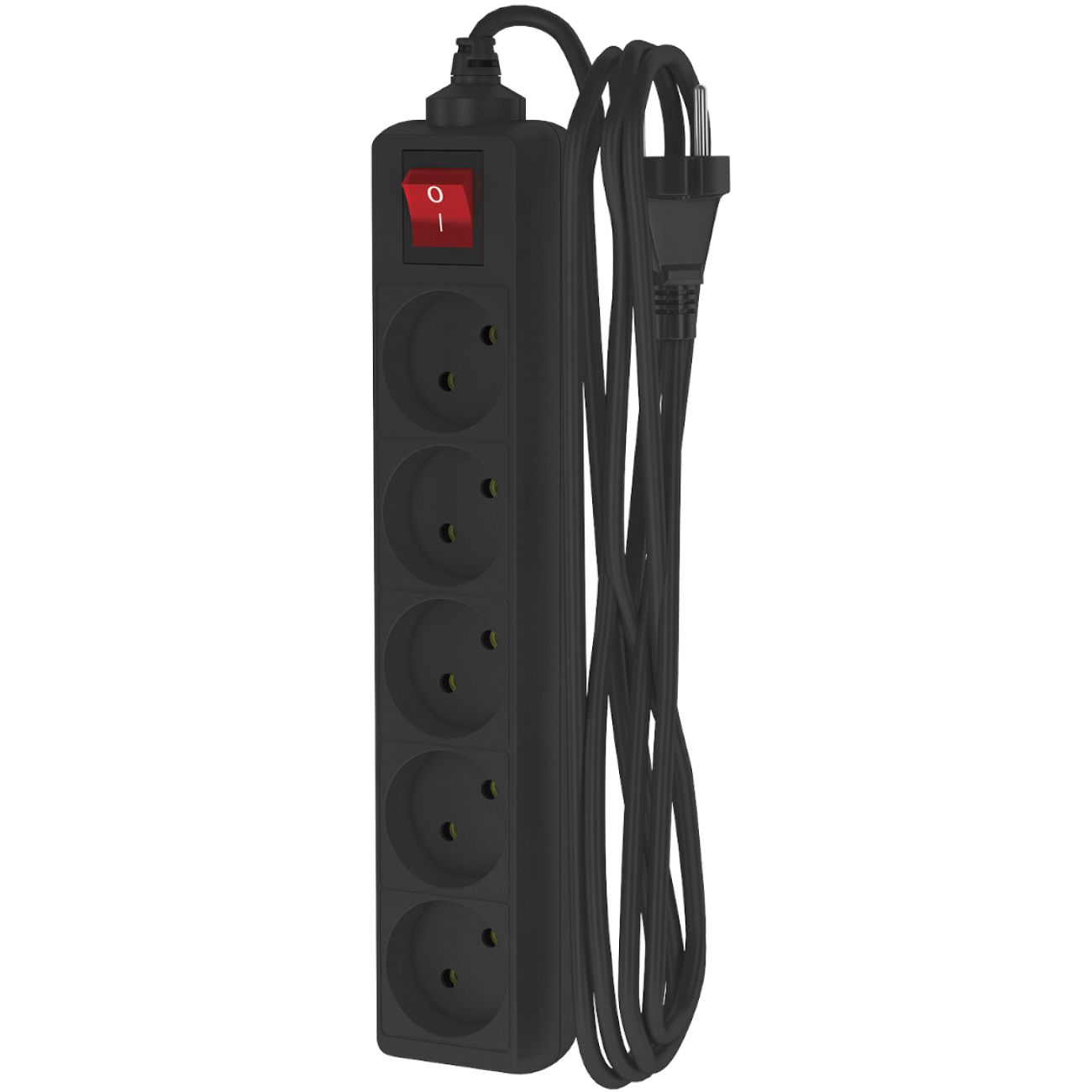 Удлинитель Фотон 22727 10-35S (3м, 5 розеток, черный) фото