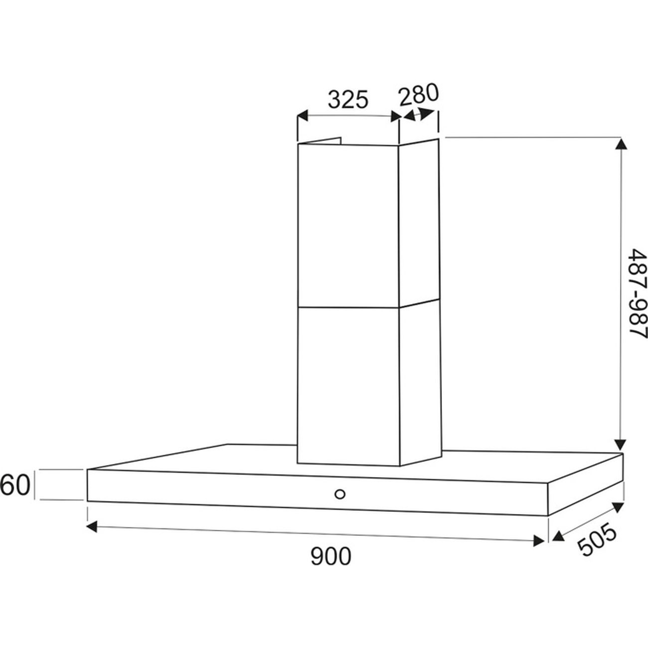 Вытяжка 90 см Exiteq EX 1069 Inox (E10122)