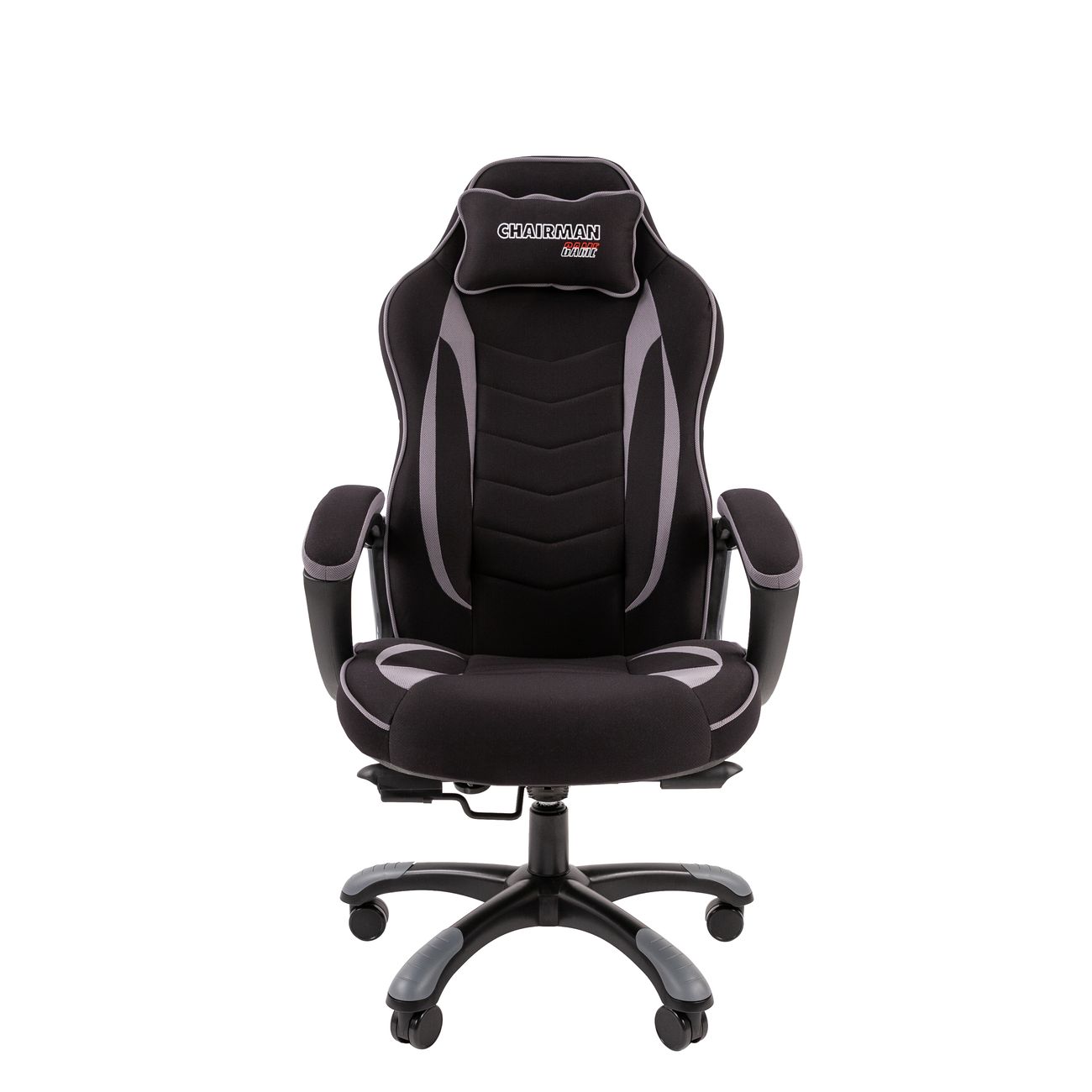 Кресло компьютерное игровое Chairman Game 28 ткань черный/серый
