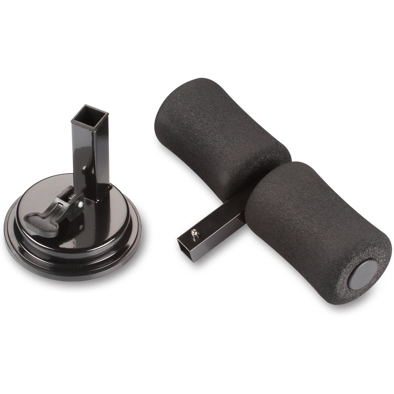 Упоры для отжиманий Indigo IN148 Sit Up Bar, черный (вакуумный)