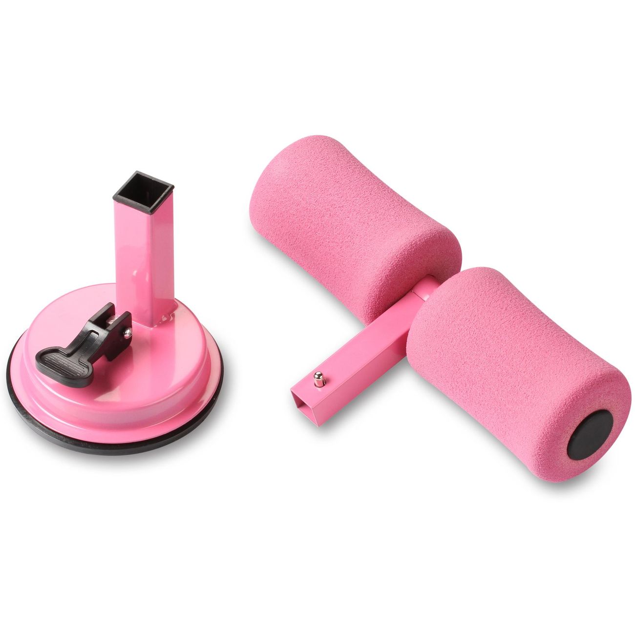 Упоры для отжиманий Indigo IN148 Sit Up Bar, розовый (вакуумный)