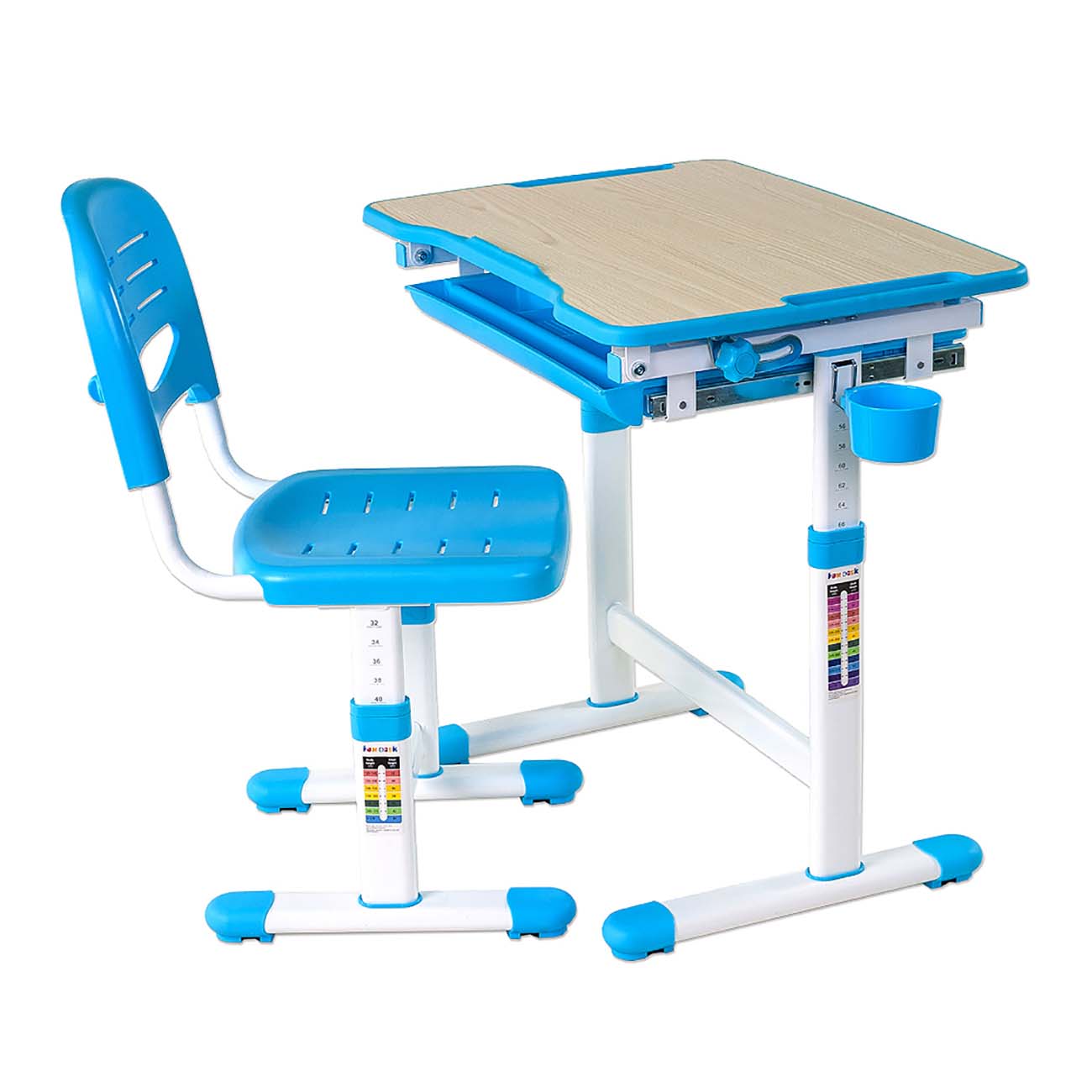 Детская парта и стул Fundesk Piccolino Blue 211458
