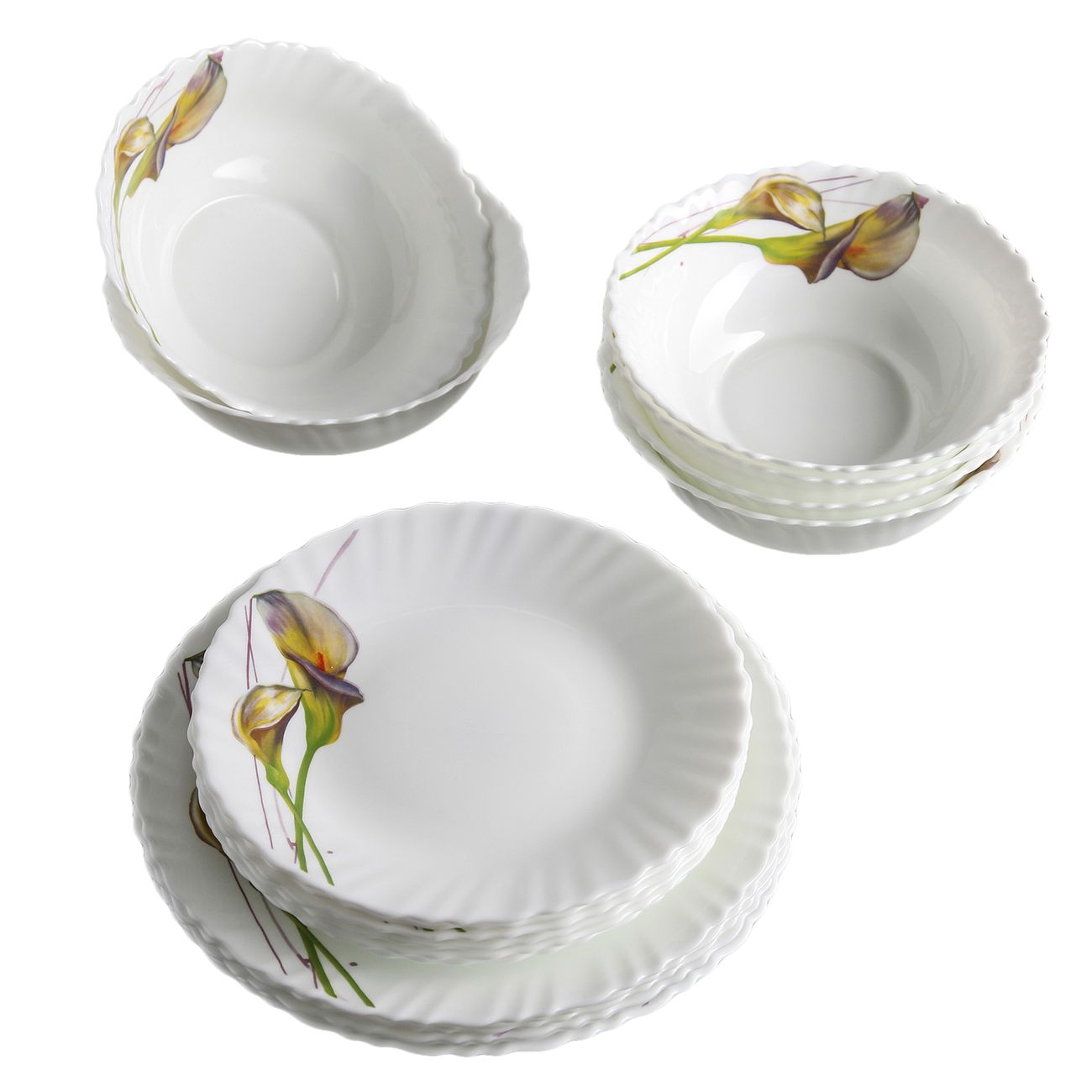 Тарелка столовая Доляна Дивные каллы ,18 пред.