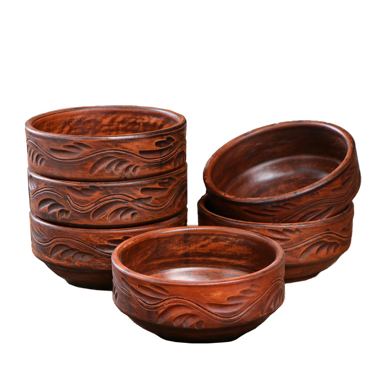 Набор салатников Красная глина 4163648 6 предметов