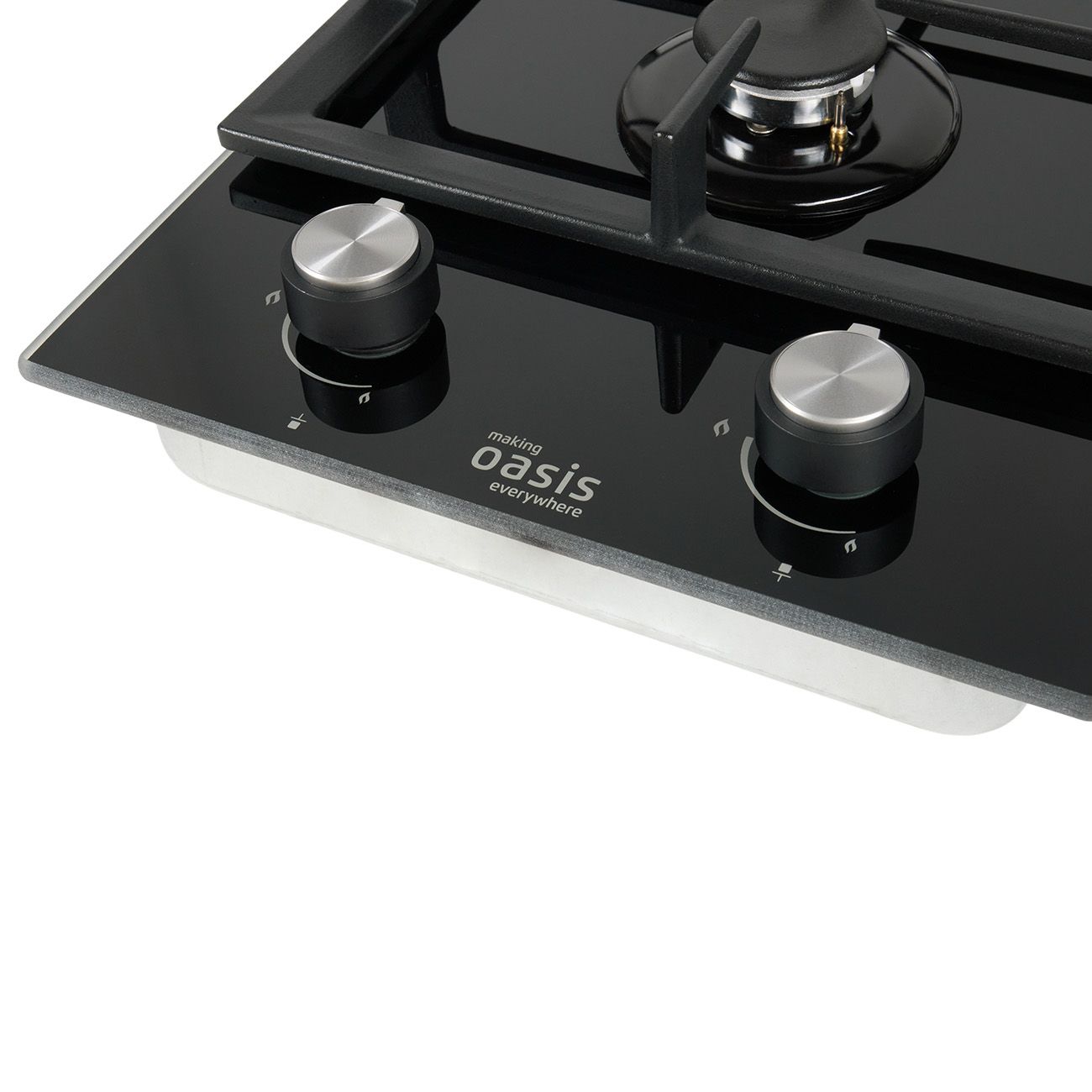 Встраиваемая модульная газовая панель независимая Oasis P-GBD черная
