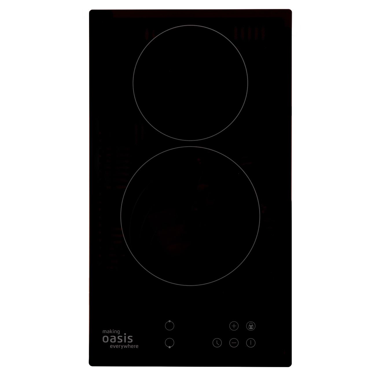 Встраиваемая модульная электрическая панель независимая Oasis P-SBD черная