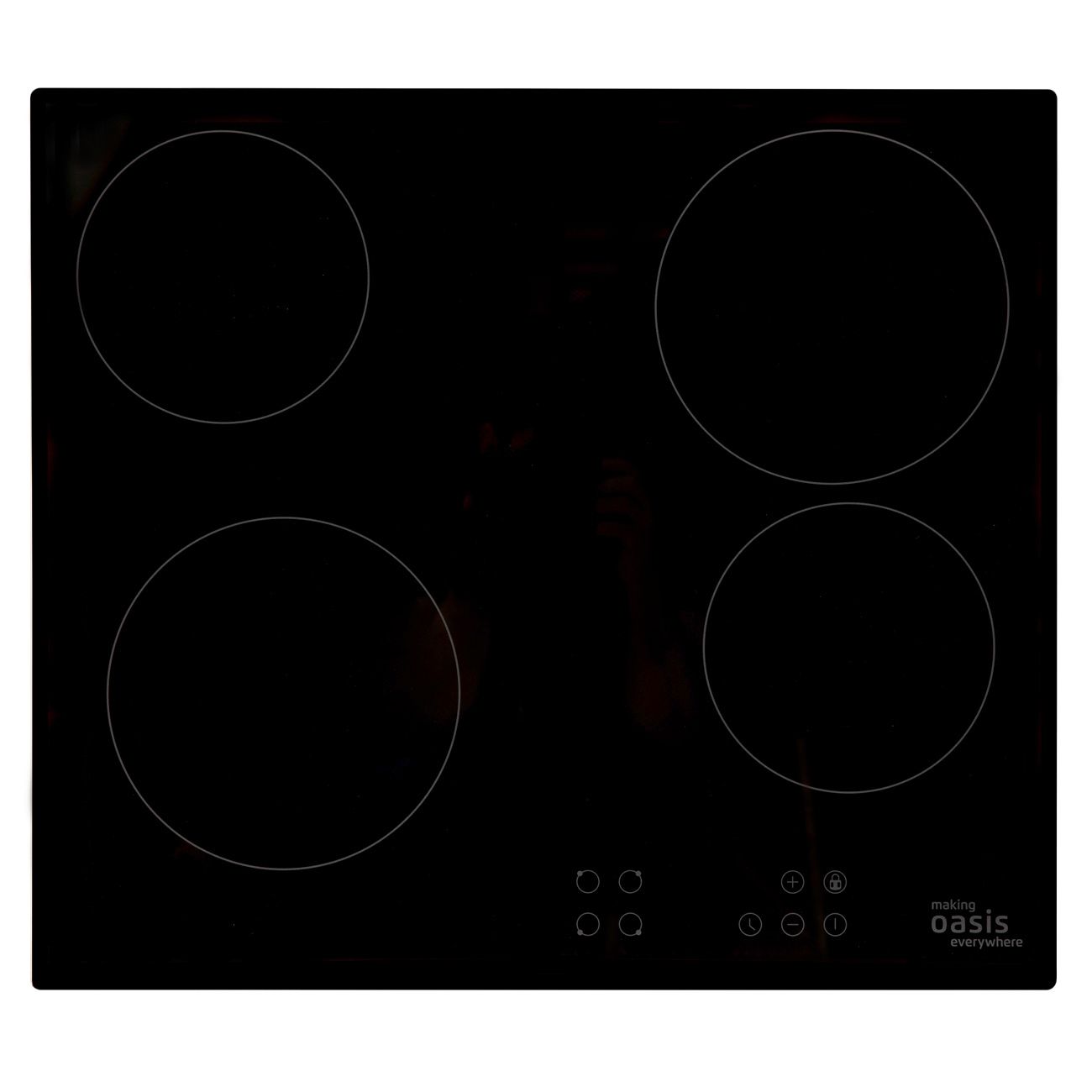 Встраиваемая электрическая панель Oasis P-SBS черная