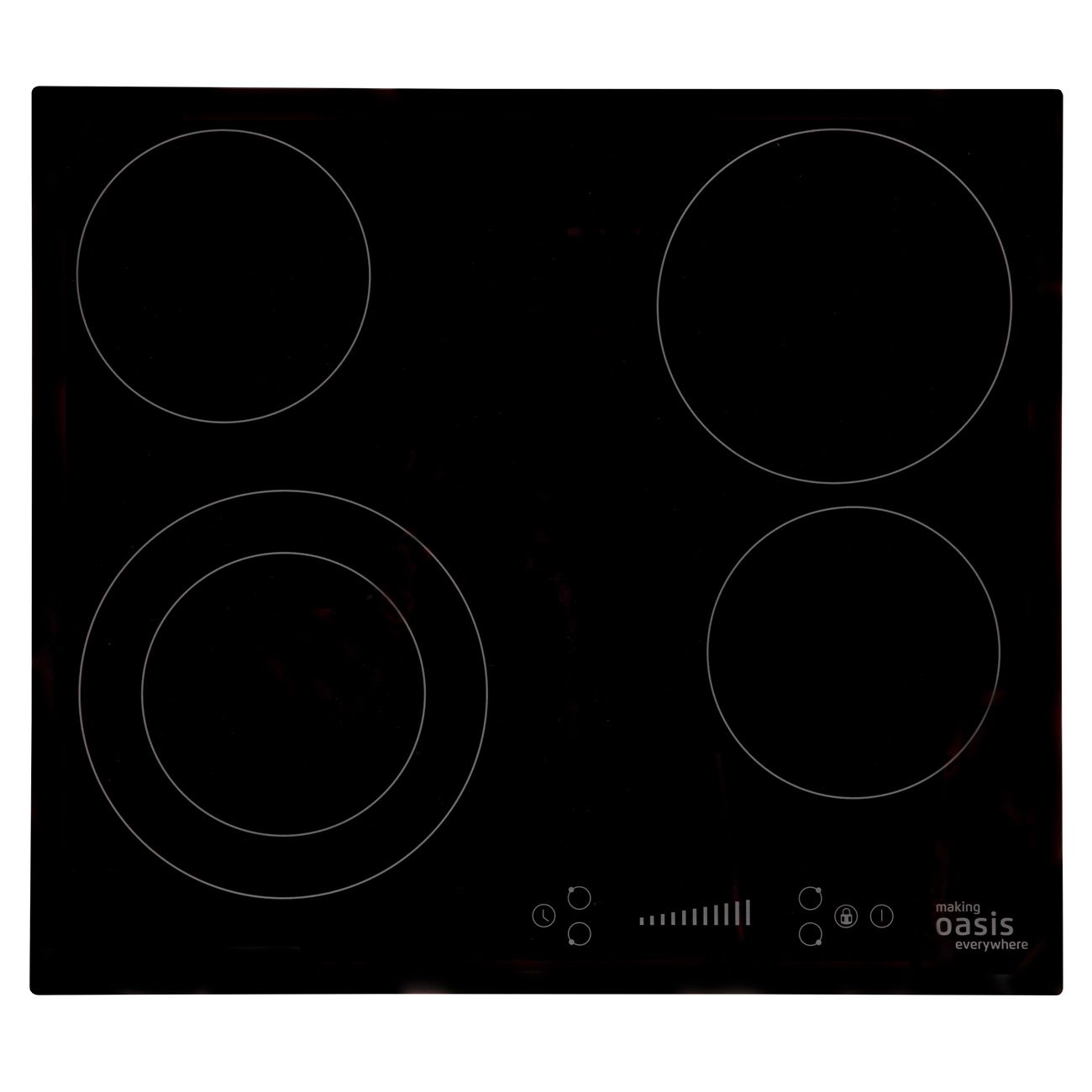 Встраиваемая электрическая панель Oasis P-SB черная