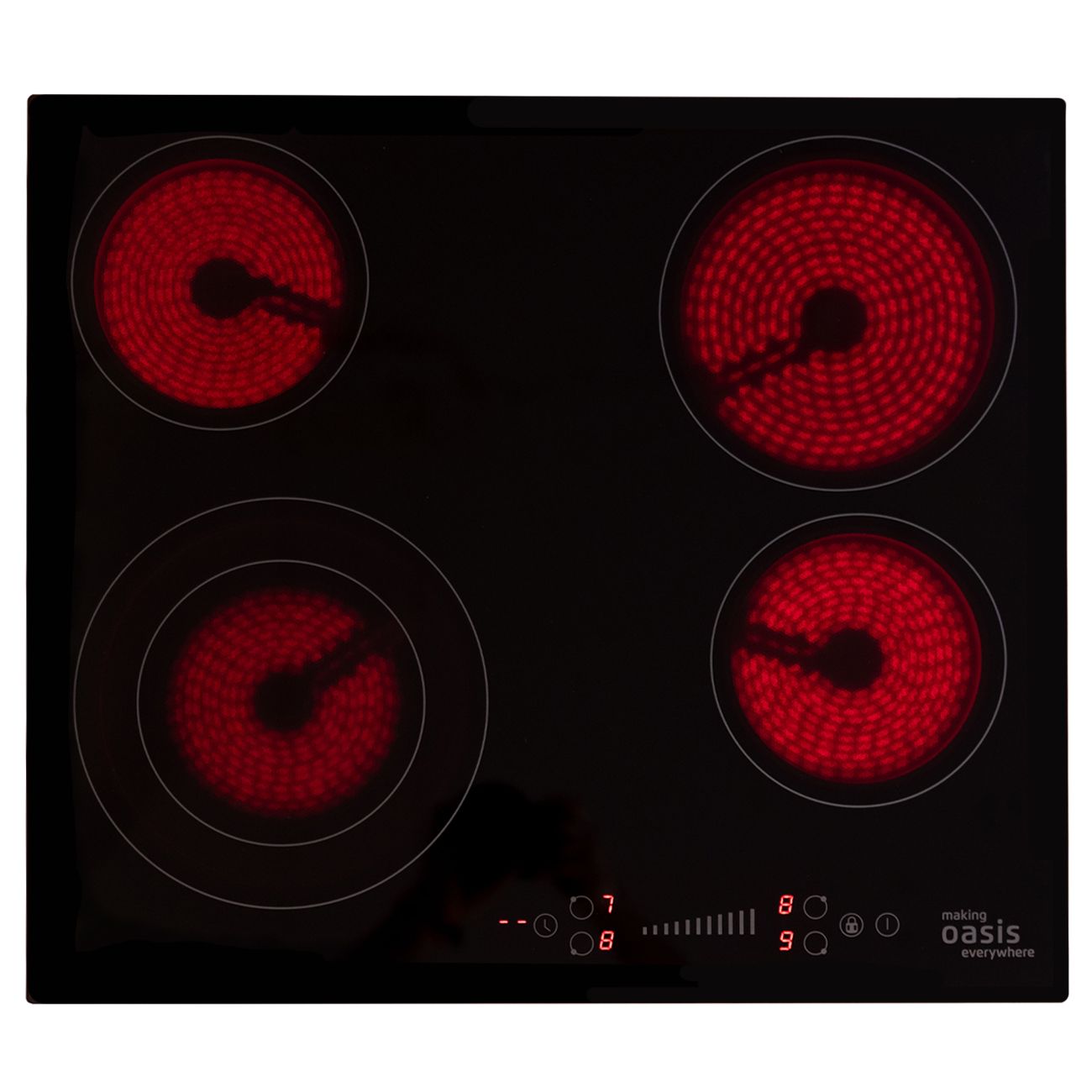 Встраиваемая электрическая панель Oasis P-SB черная